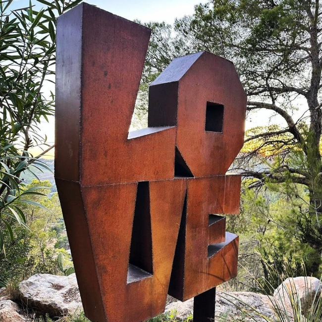 LOVE Rust, weather, time and sentiment held together in steel.