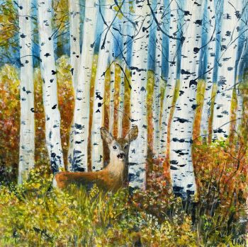 The birch forest – 40 x 40 cm