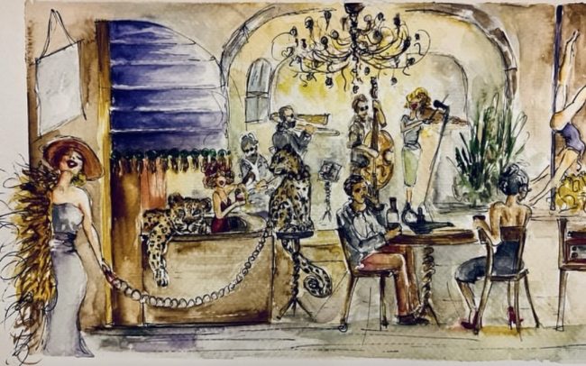 25 × 25 cm, Watercolor on paper, Sold.