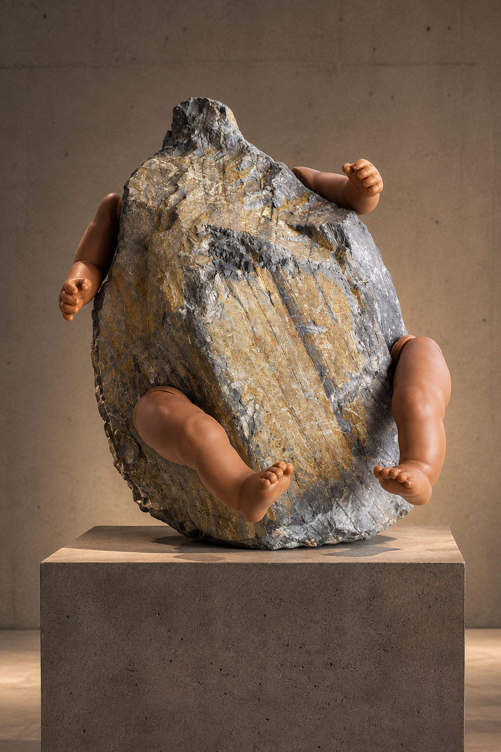 Surreal Rock-Baby Gallery Sculpture